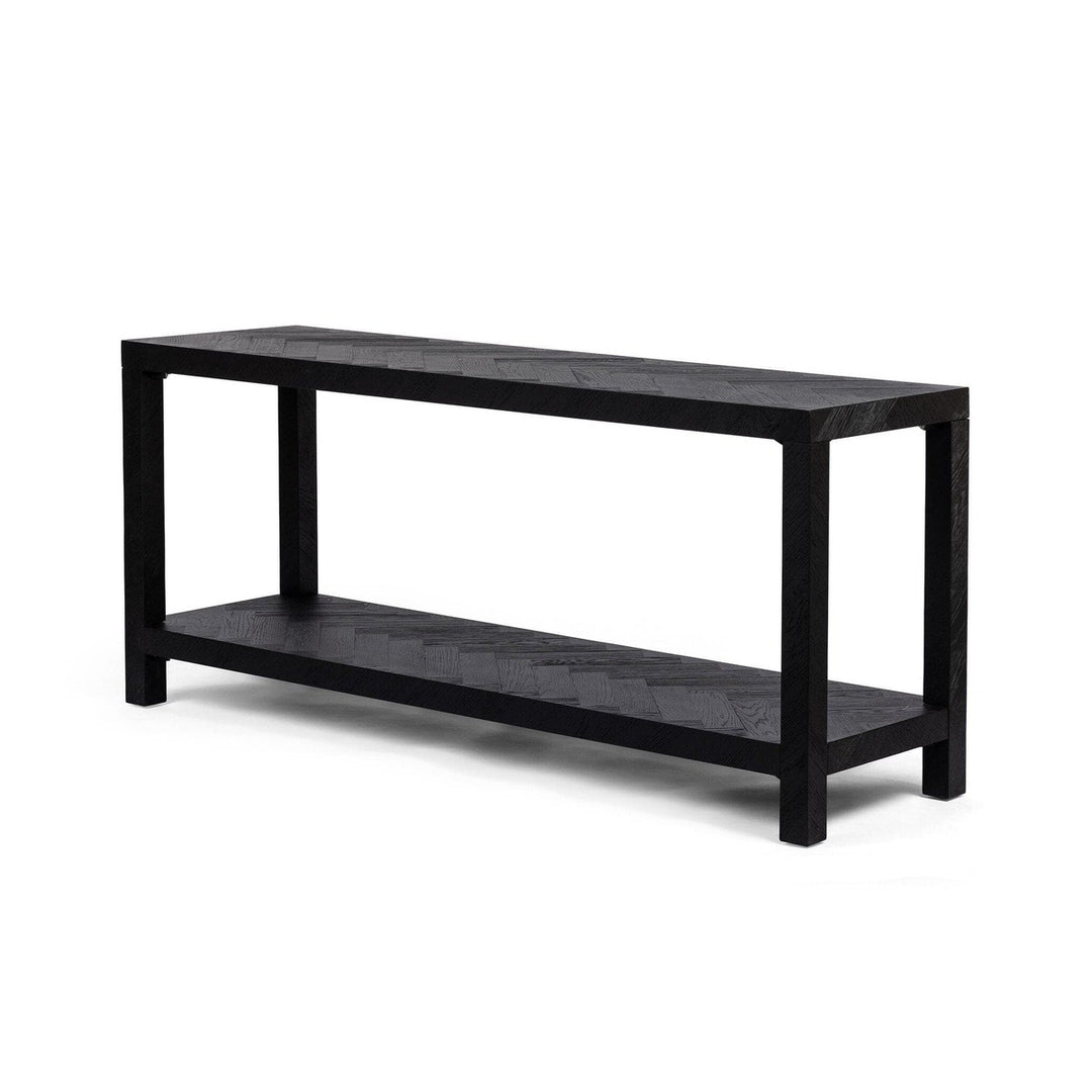 Langston Console Table - Drifted Matte Black