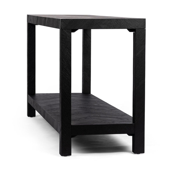 Langston Console Table - Drifted Matte Black