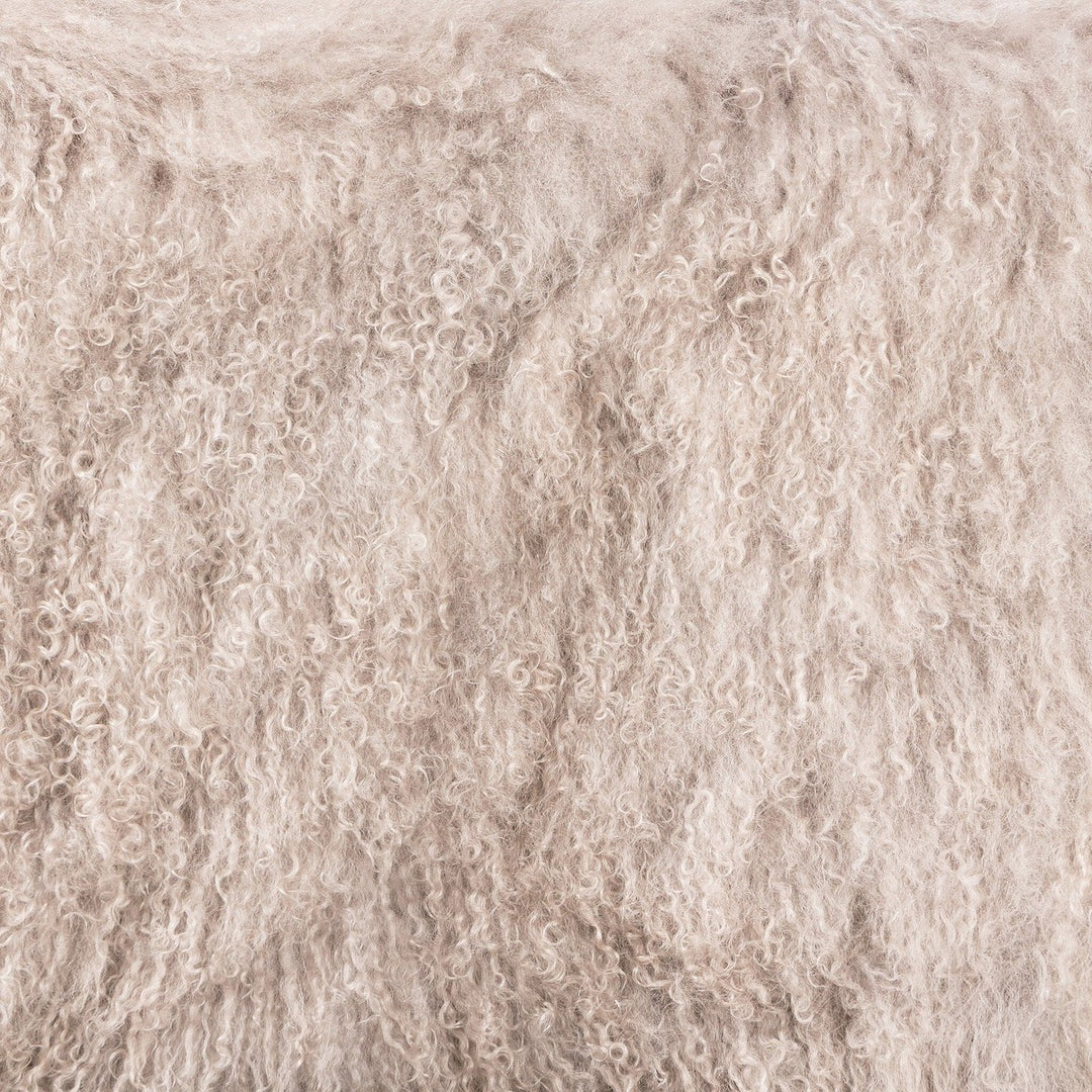 Ashton Armchair - Taupe Mongolian Fur