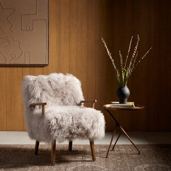 Ashland Armchair-Four Hands-STOCKR-FH-100637-002-Lounge ChairsMongolia Cream Fur/Drifted Oak-3-France and Son