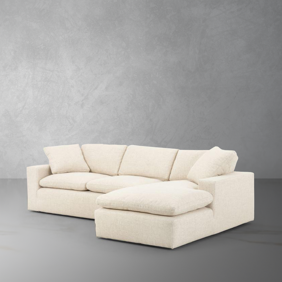 Plume 2 Pc Sectional Sofa-Four Hands-STOCKR-FH-100824-009-Sectionals106"-RAF-Thames Cream-1-France and Son