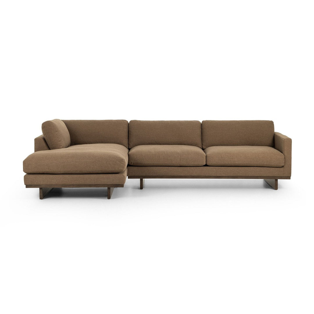 Ethan 2-Piece Sectional - Antwerp Cafe - Brown - Left Chaise 70"