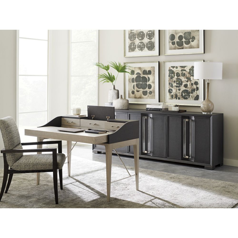 Anthology Linen Writing Desk - Gray