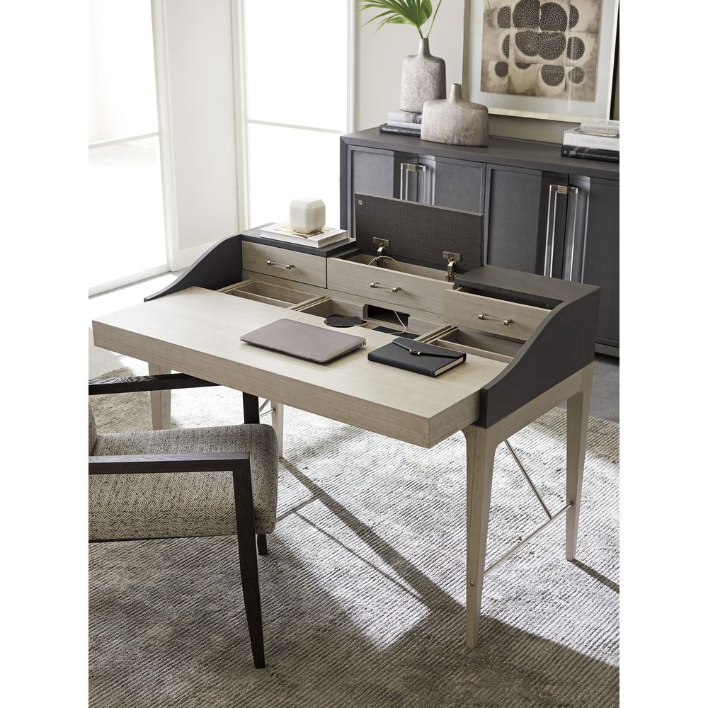 Desks Anthology Linen Writing Desk - Gray