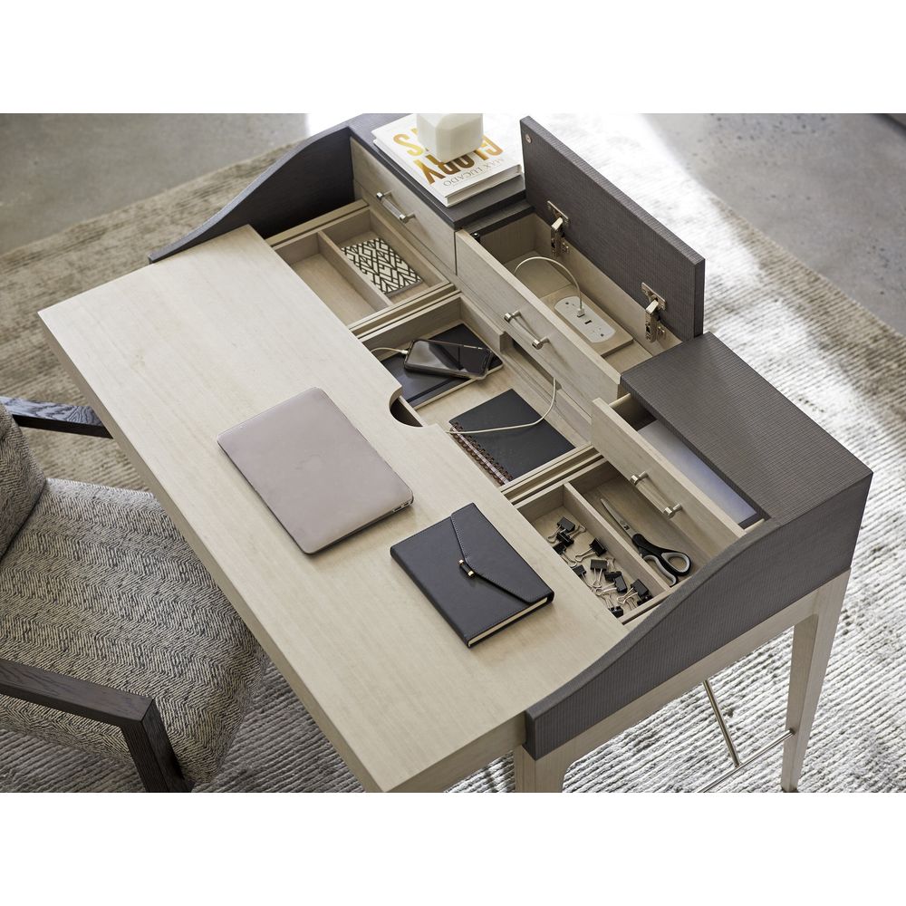 Desks Anthology Linen Writing Desk - Gray