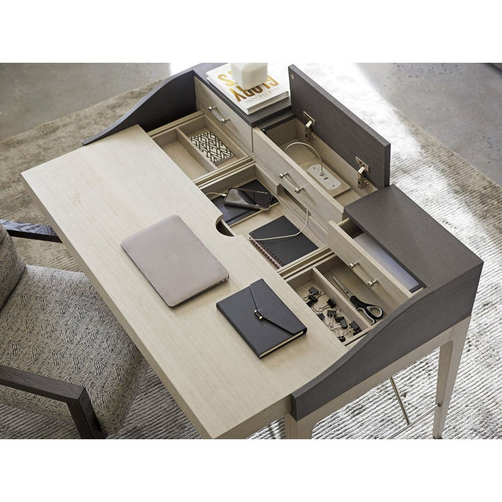 Desks Anthology Linen Writing Desk - Gray