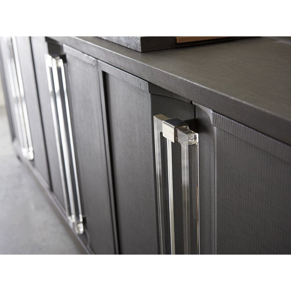 Anthology Linen Long Media Console - Gray