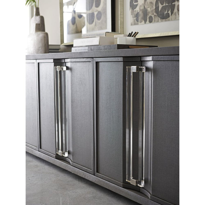 Anthology Linen Long Media Console - Gray