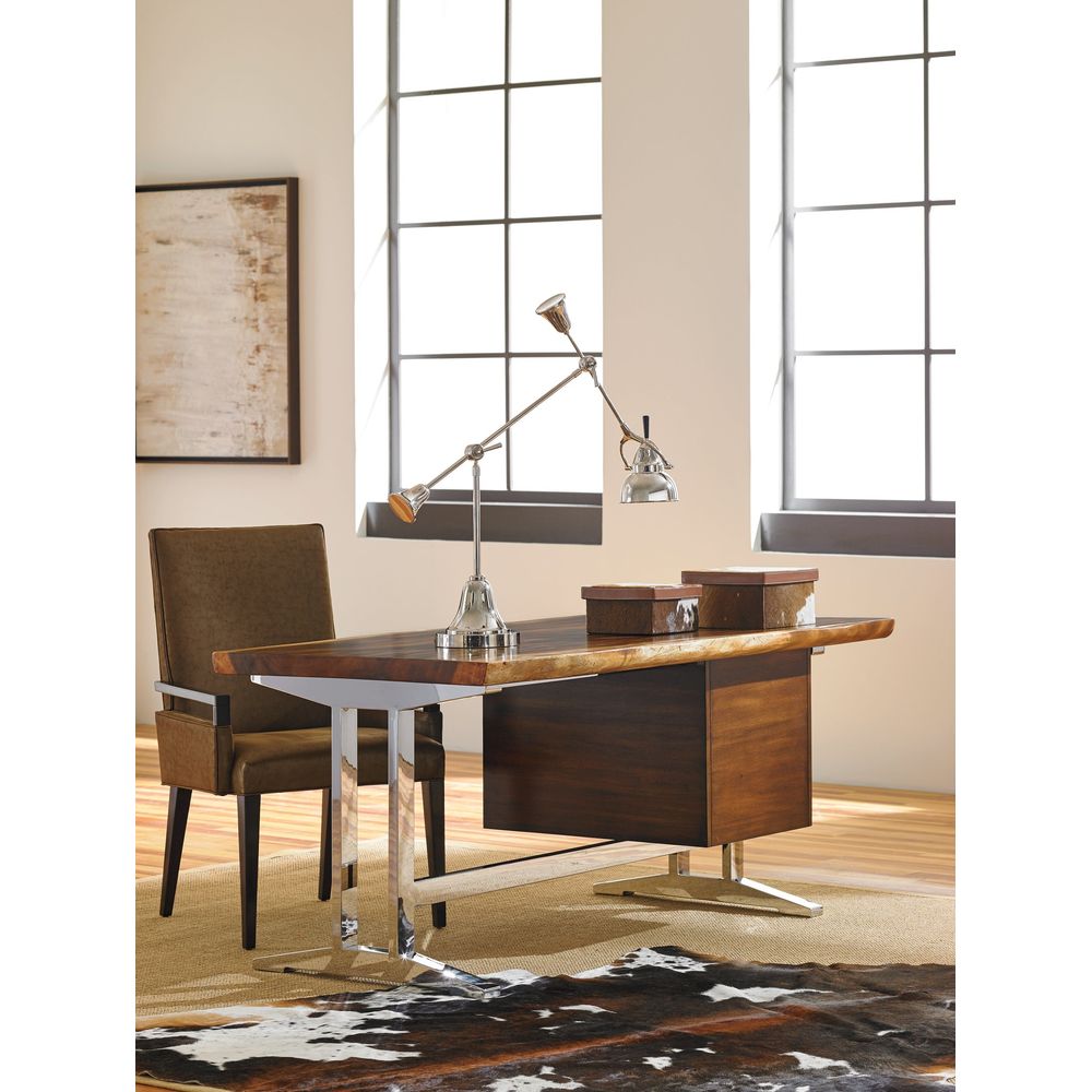 Desks La Costa Live Edge Writing Desk - Light Golden Brown