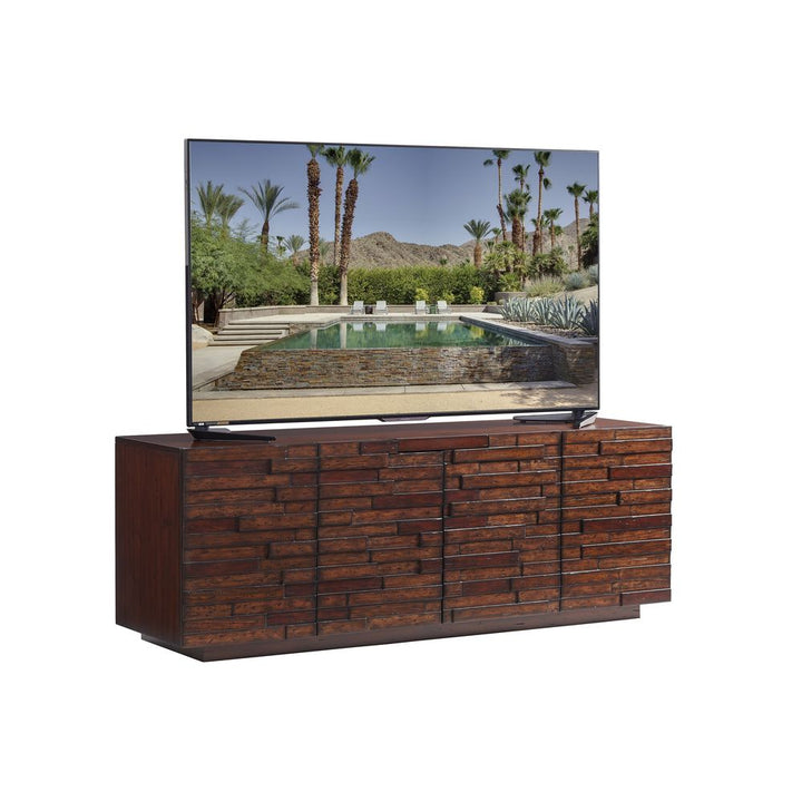 TV Stands & Media Consoles Criss Cross Media Console - Light Brown