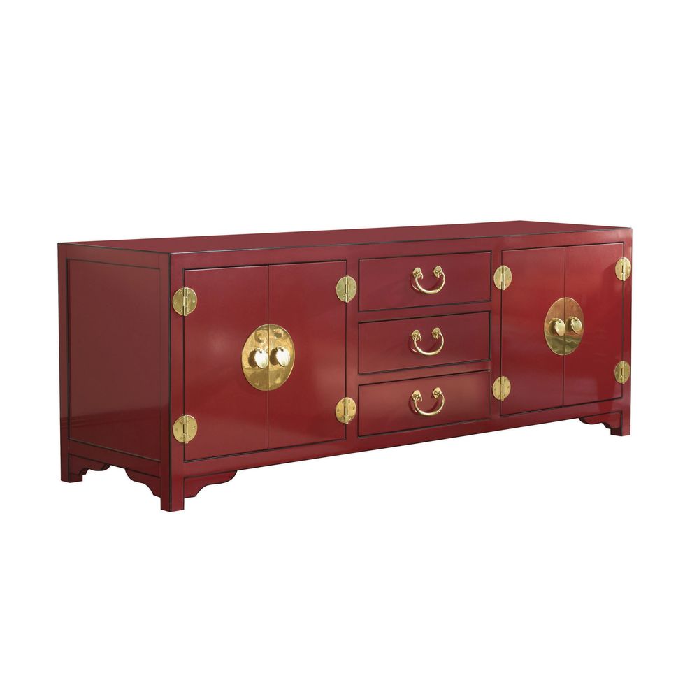 TV Stands & Media Consoles Pacific Isle Media Console - Red Coral