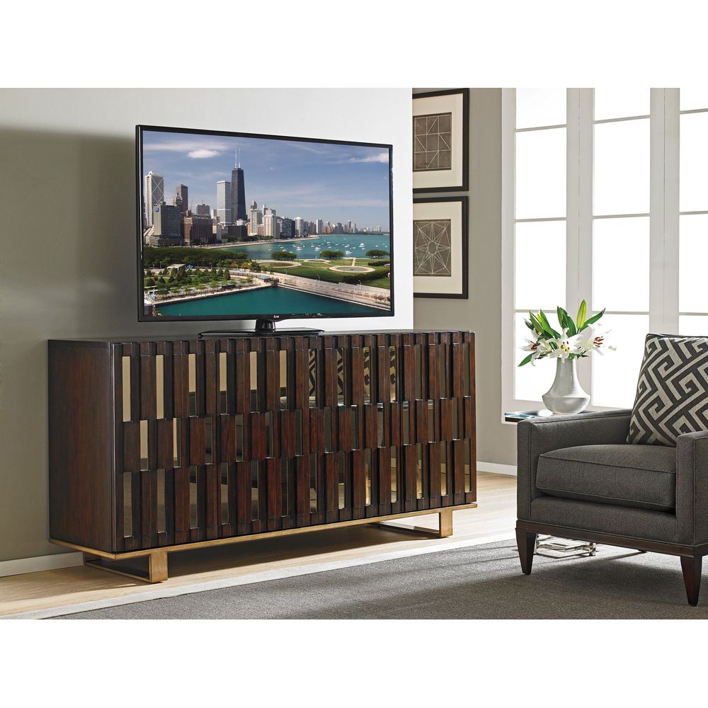 TV Stands & Media Consoles Quantum Media Console - Dark Mahogany