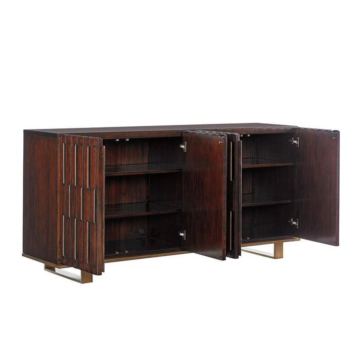 TV Stands & Media Consoles Quantum Media Console - Dark Mahogany