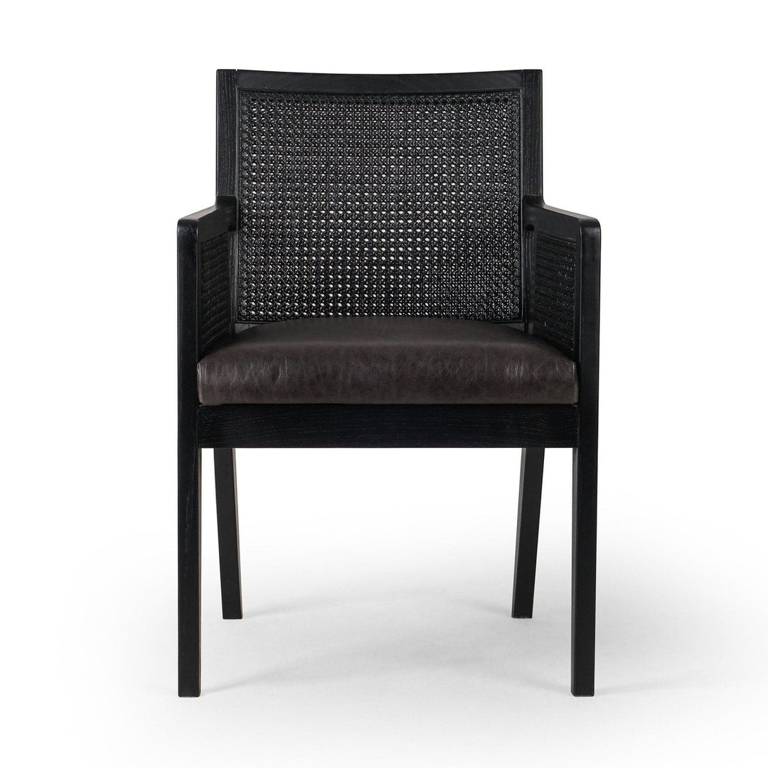 Angelina Cane Dining Armchair - Sonoma Black