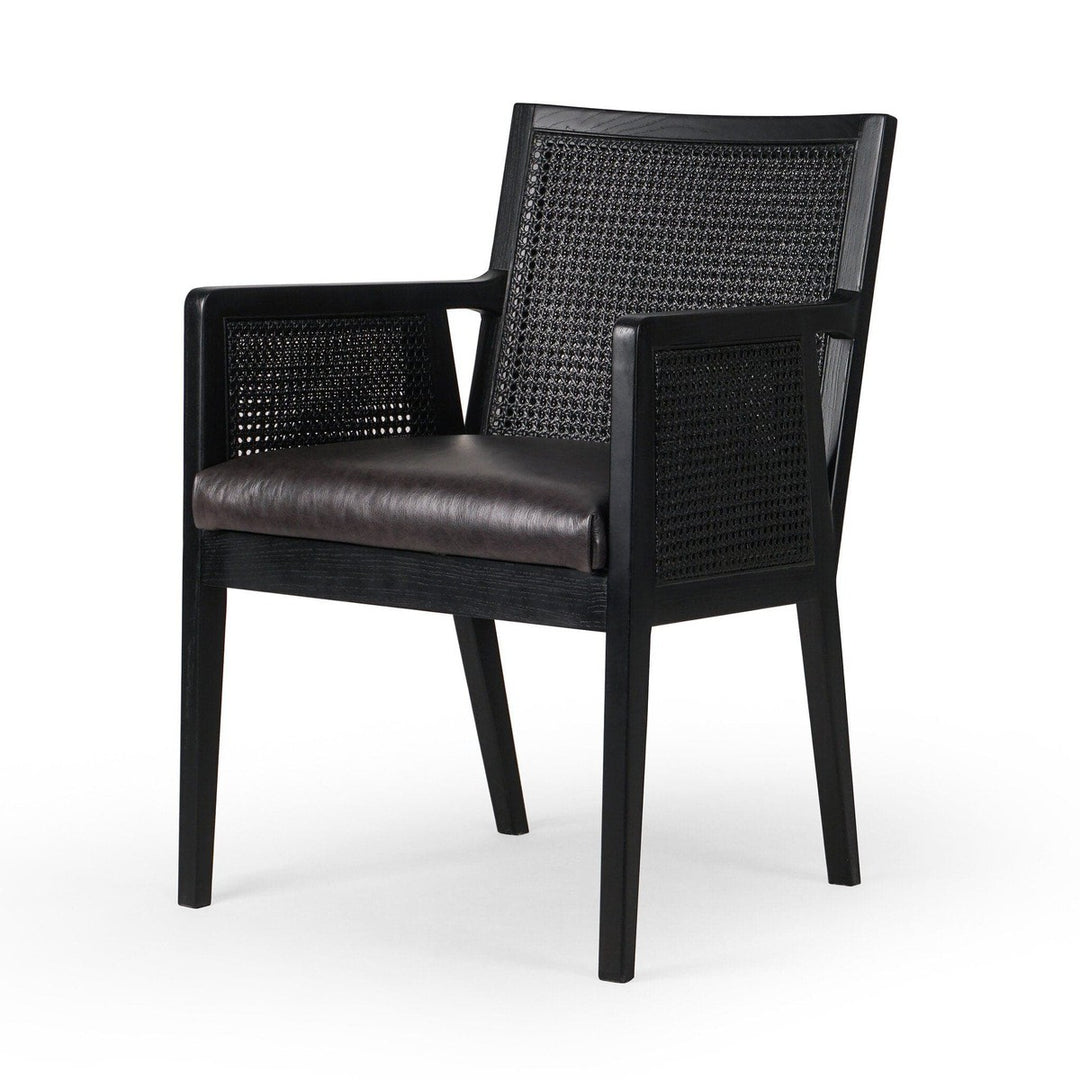 Angelina Cane Dining Armchair - Sonoma Black