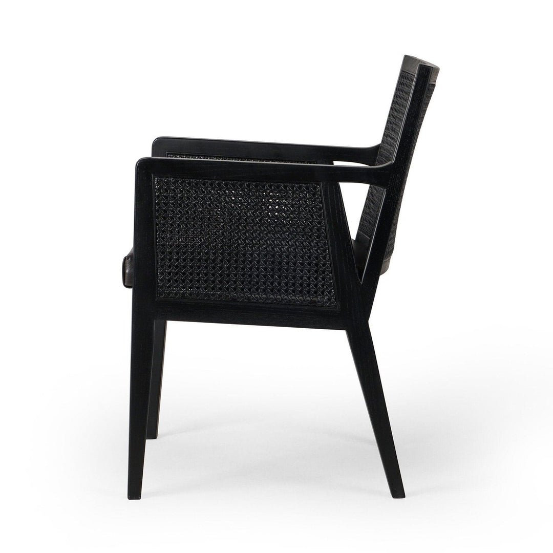 Angelina Cane Dining Armchair - Sonoma Black