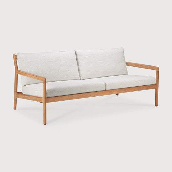 Jack Outdoor Sofa - Off White, Teak, 2+ seater view