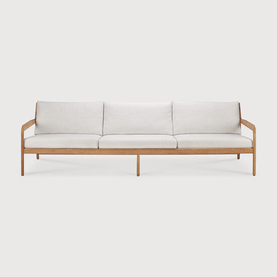 Jack Outdoor Sofa - Off White, Teak, 3+ seater view