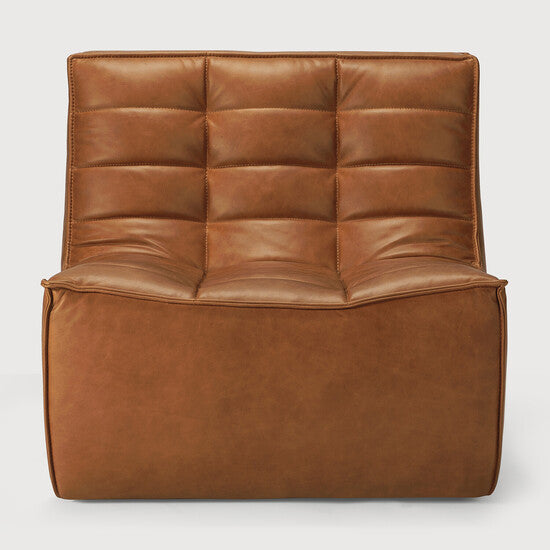 N701 Modular Sofa - Old Saddle - aniline leather, 1 seater view