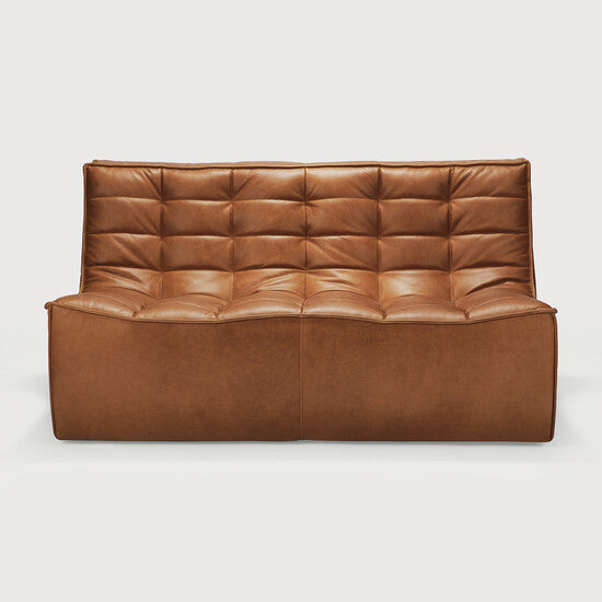 N701 Modular Sofa - Old Saddle - aniline leather, 2 seater view