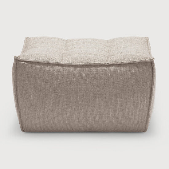 N701 Footstool - Beige - standard upholstery view