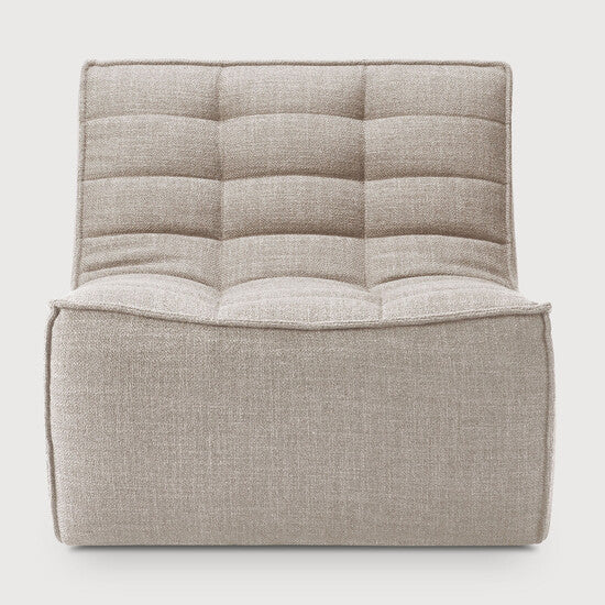 N701 Modular Sofa - Beige - standard upholstery, 1 seater view
