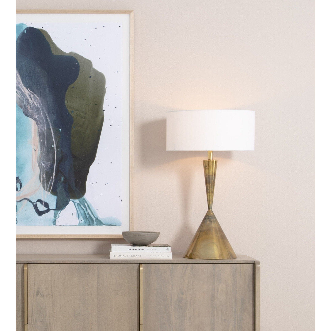 Calvin Table Lamp - Burnt Brass