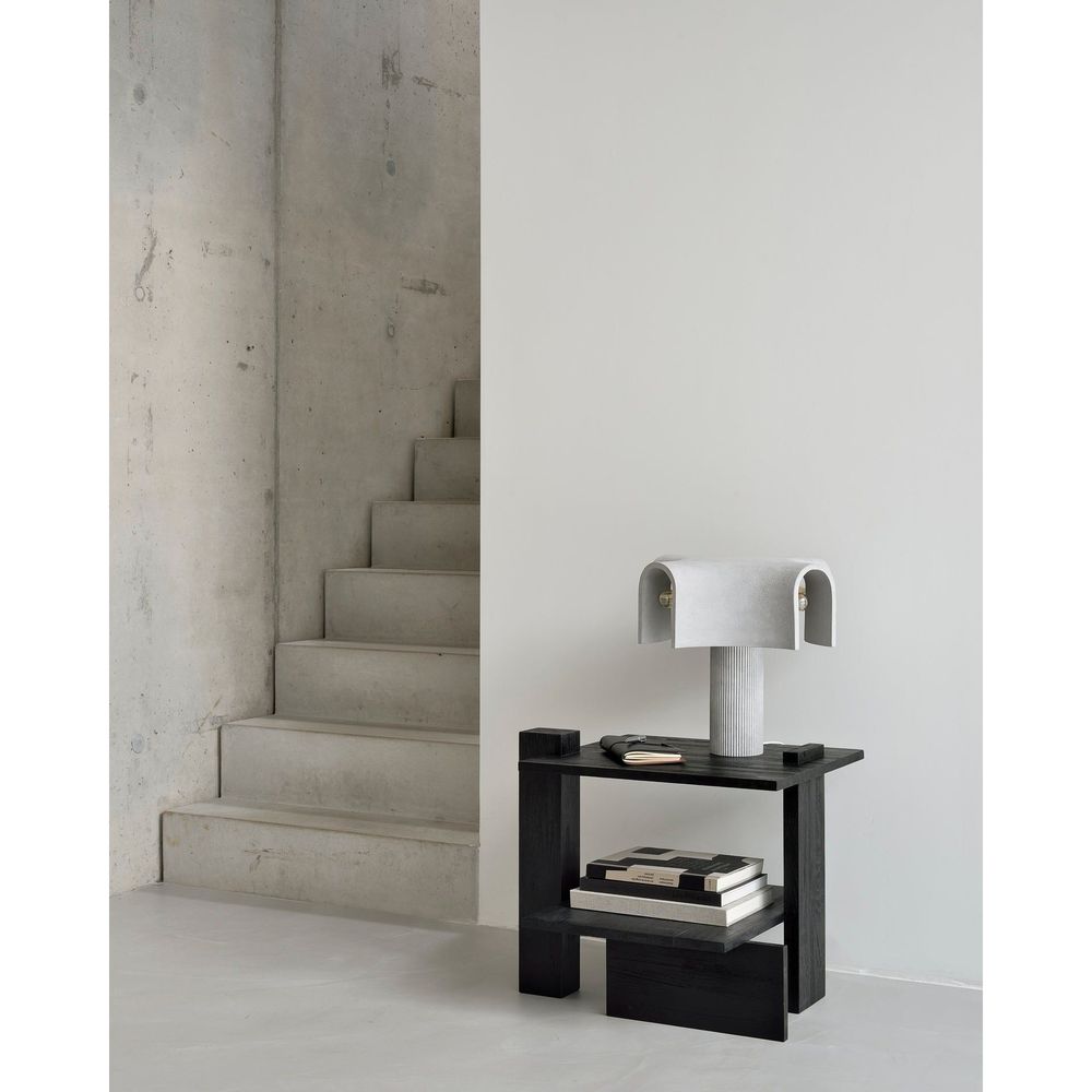 Side Tables Teak Abstract Side Table - Black