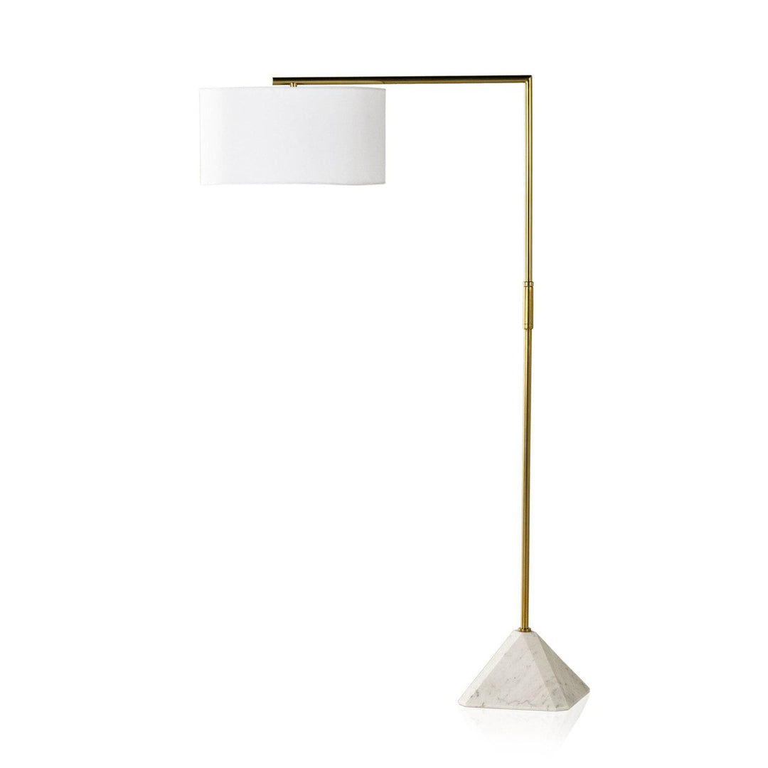 Harrison Floor Lamp - White Marble