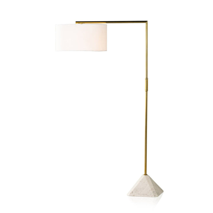 Harrison Floor Lamp - White Marble