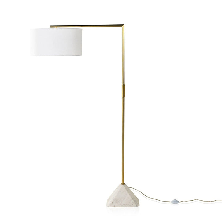 Harrison Floor Lamp - White Marble