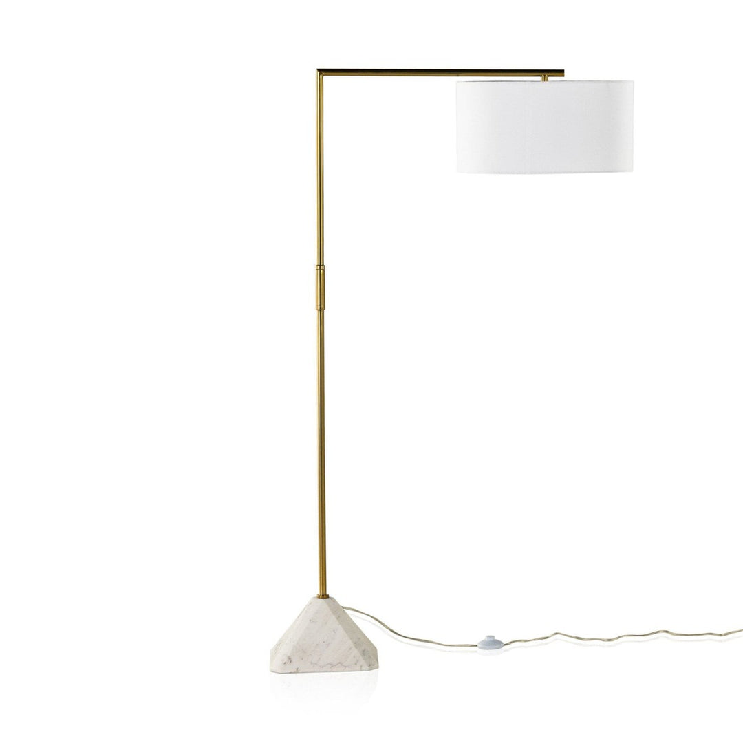 Harrison Floor Lamp - White Marble