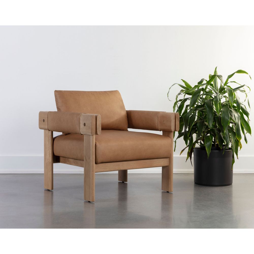 Lounge Chairs Carmichael Lounge Chair - Ludlow Sesame Leather