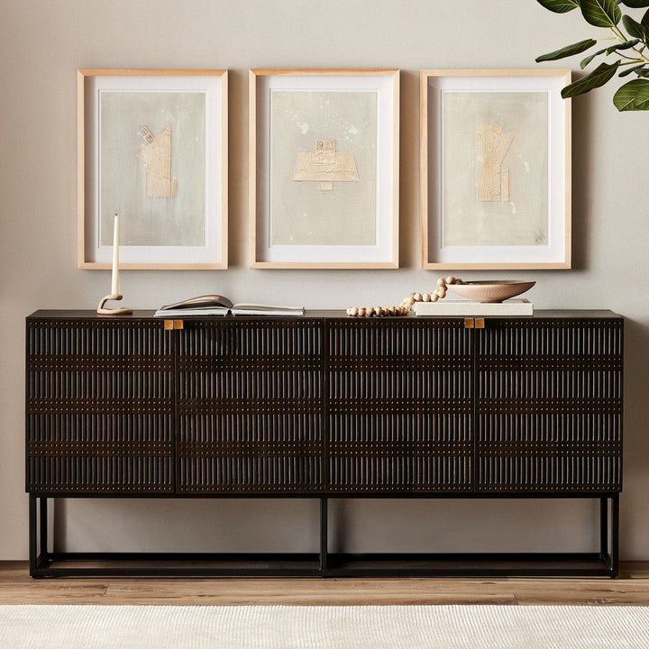 Kellan Sideboard - Carved Vintage Brown