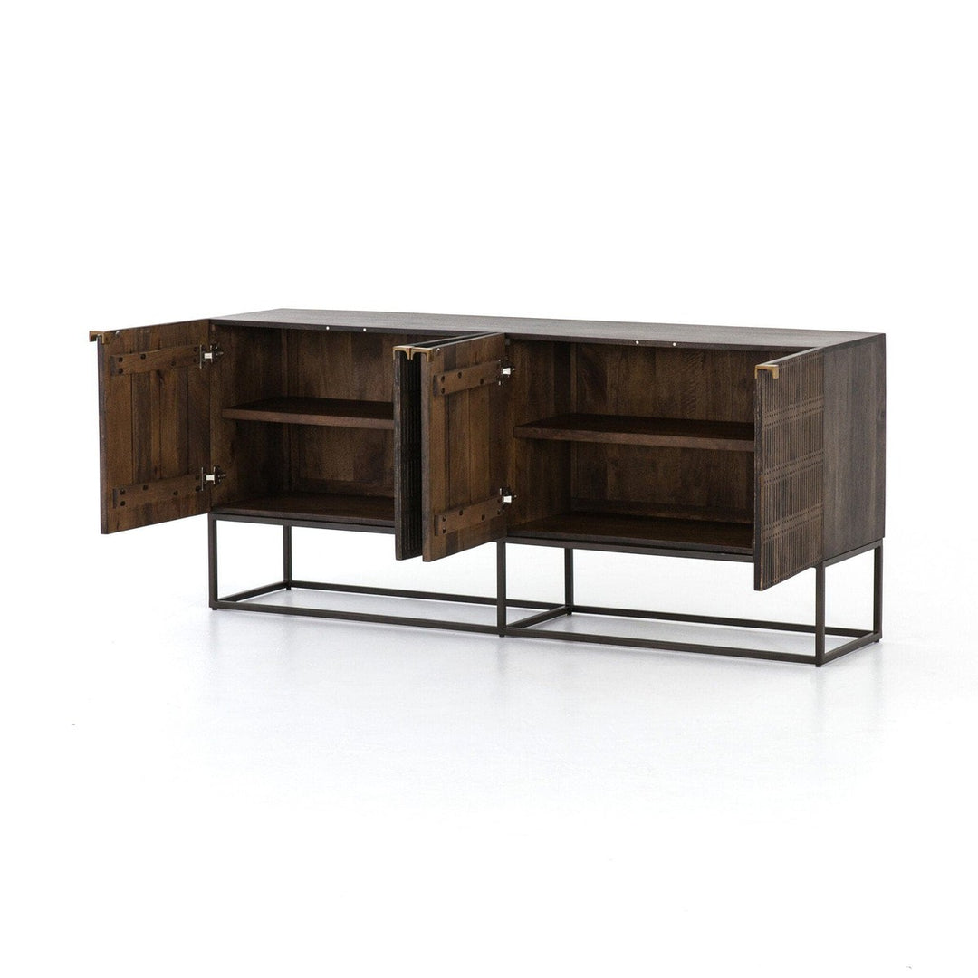 Kellan Sideboard - Carved Vintage Brown