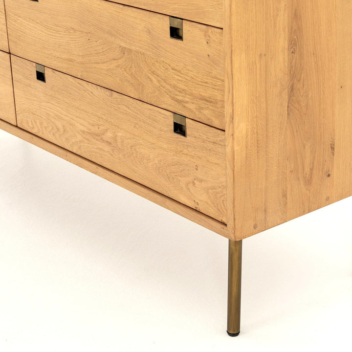 Camden 6 Drawer Dresser - Natural Oak