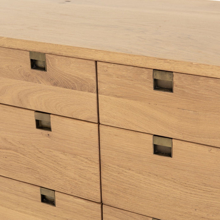 Camden 6 Drawer Dresser - Natural Oak