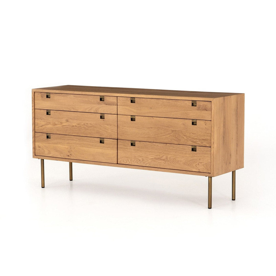 Camden 6 Drawer Dresser - Natural Oak