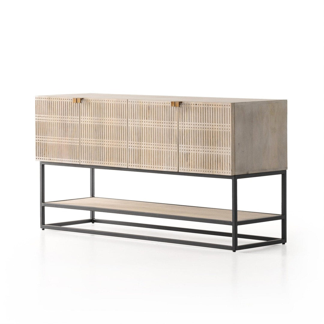 Kellan Small Media Cabinet - Light Wash Mango