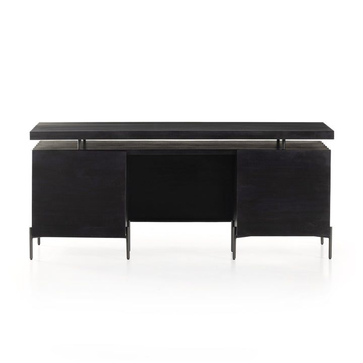 Michel Desk - Carved Black Wash