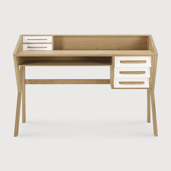 Origami Desk - Cream view
