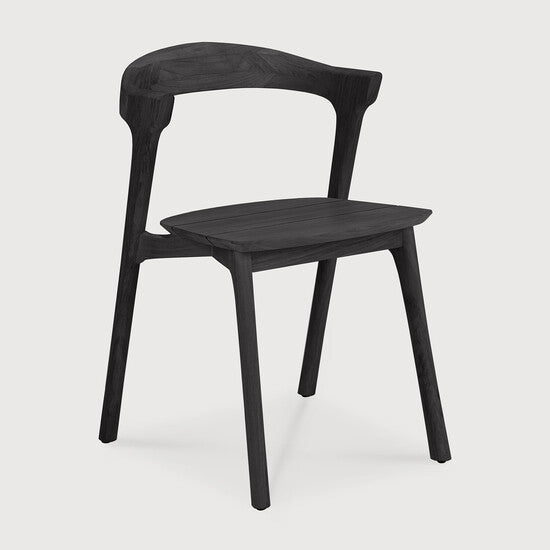 Bok Outdoor Dining Chair - Teak black view