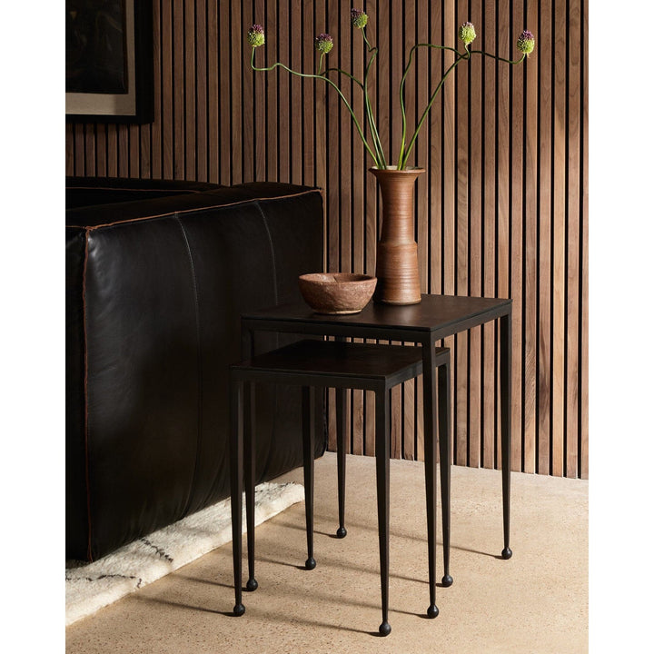 Dalton Nesting End Table - Antique Rust