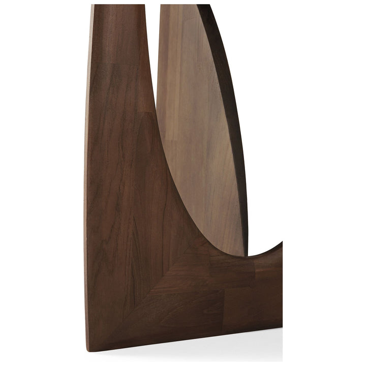 Geometric Side Table - Brown