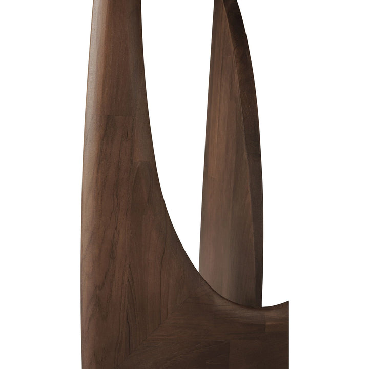 Geometric Side Table - Brown