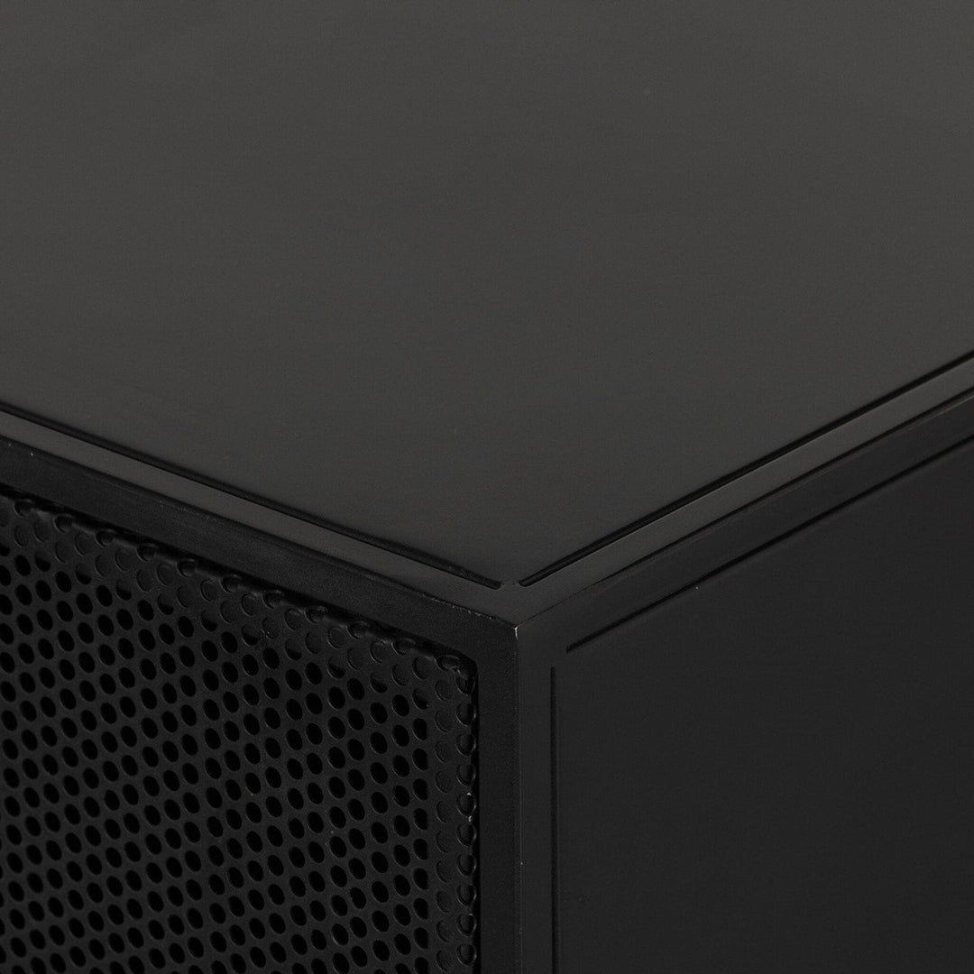 Hendrix Media Console - Perforated Black