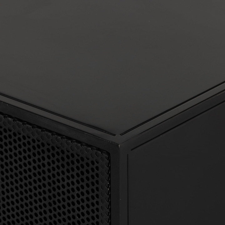 Hendrix Media Console - Perforated Black