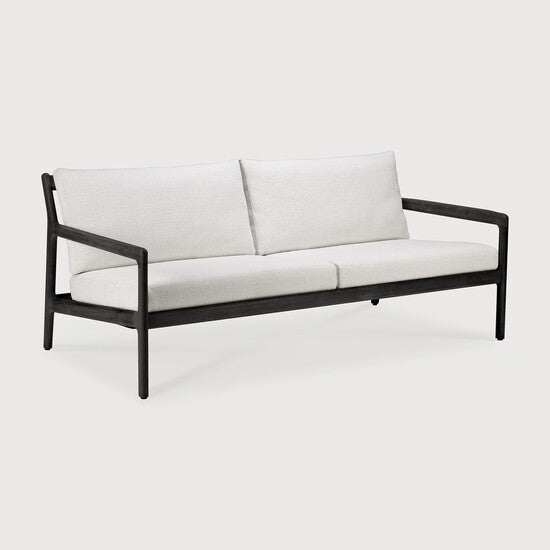 Jack Outdoor Sofa - Off White, Teak black, 2+ seater view