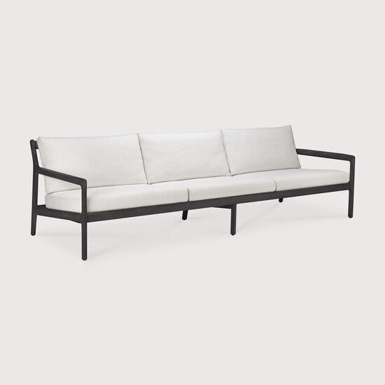 Jack Outdoor Sofa - Off White, Teak black, 3+ seater view