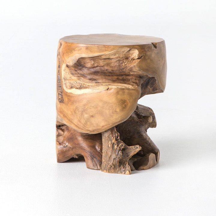 Toby Stool - Aged Natural Teak